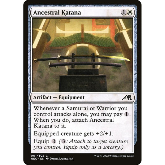 Image for Ancestral Katana (1) (NEO) - Magic: The Gathering