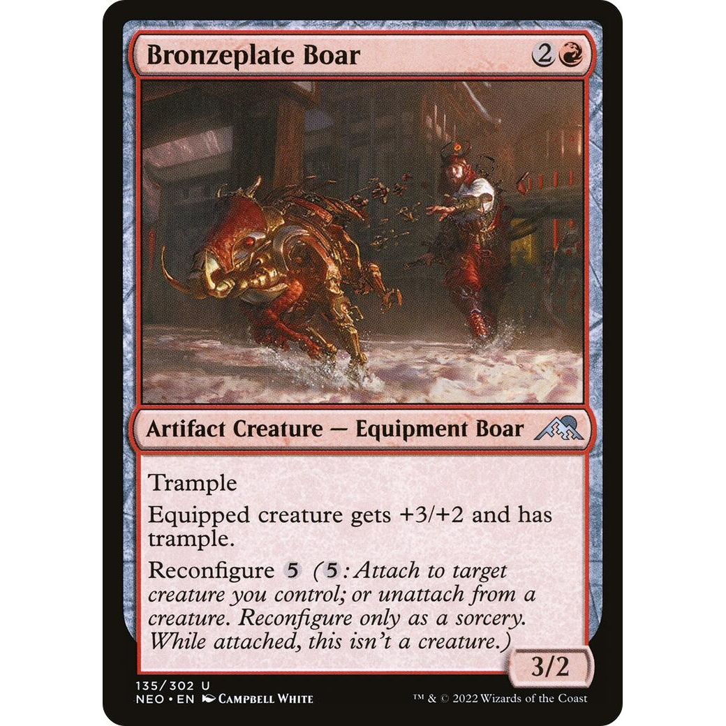 Image for Bronzeplate Boar (135) (NEO) - Magic: The Gathering
