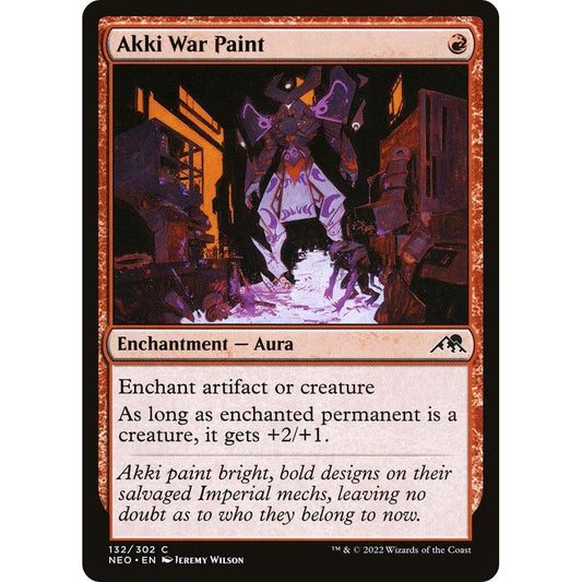 Image for Akki War Paint (132) (NEO) - Magic: The Gathering