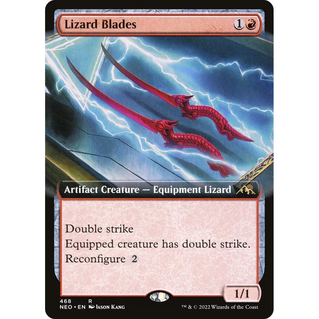 Image for Lizard Blades (Extended Art) (468) (NEO) - Magic: The Gathering