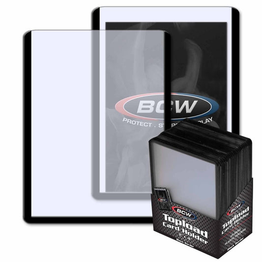 Image for 3" x 4" Topload Card Holder - Standard Black Border (25-Count) - Collectible Storage