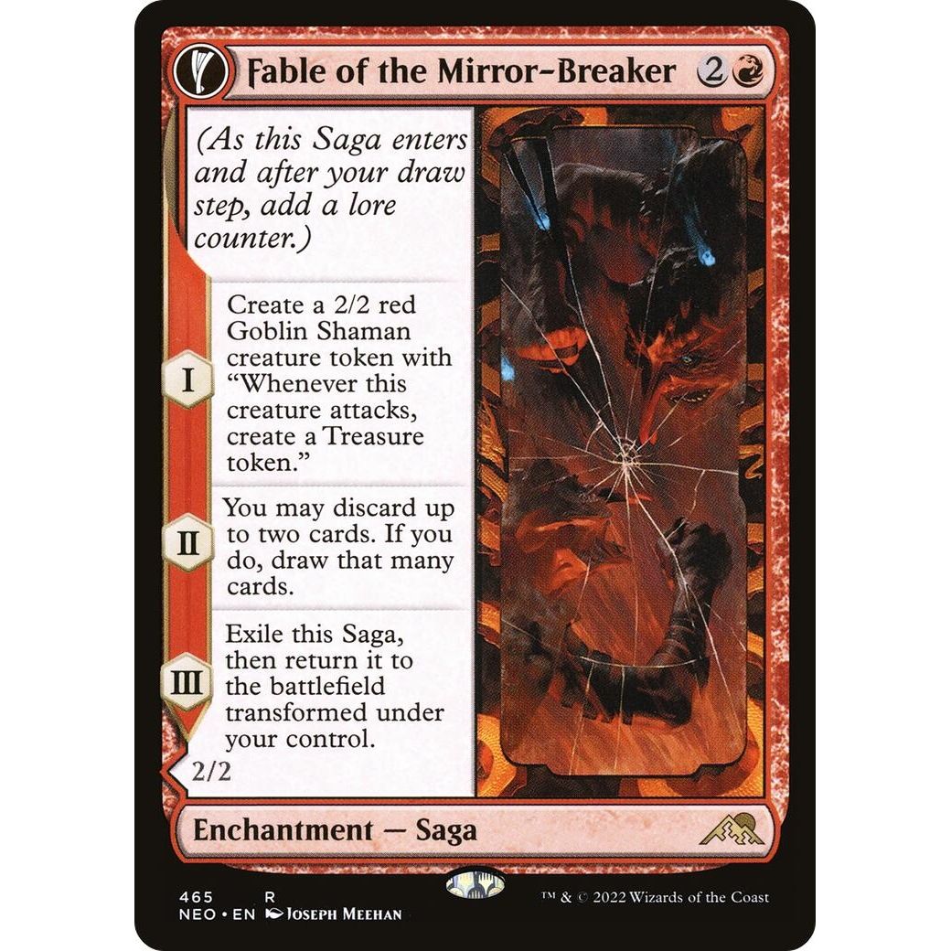 Image for Fable of the Mirror-Breaker (Extended Art) (465) (NEO) - Magic: The Gathering