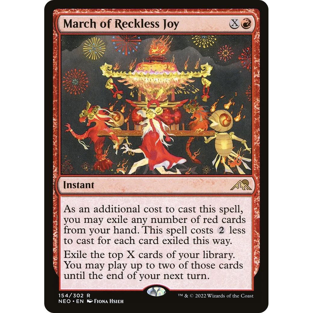 Image for March of Reckless Joy (154) (NEO) - Magic: The Gathering