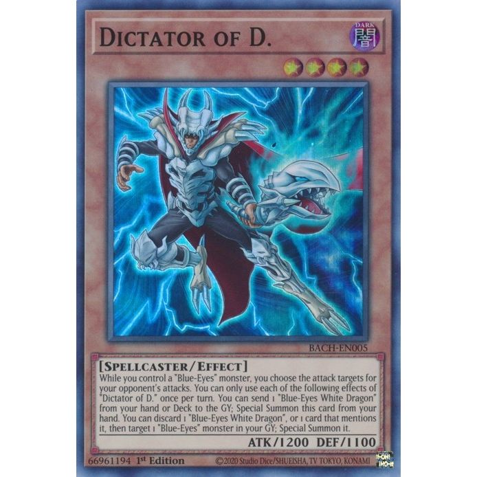 Image for Dictator of D. (BACH-EN005) (BACH) - YuGiOh