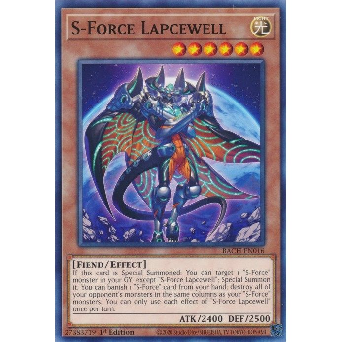 Image for S-Force Lapcewell (BACH-EN016) (BACH) - YuGiOh