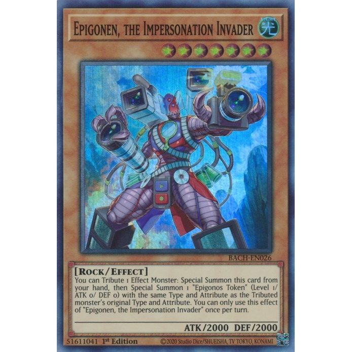Image for Epigonen, the Impersonation Invader (BACH-EN026) (BACH) - YuGiOh