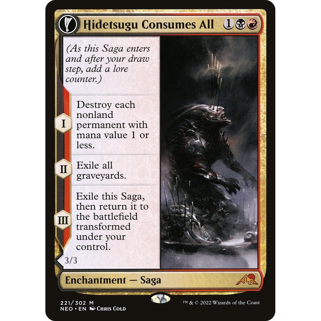 Image for Hidetsugu Consumes All (221) (NEO) - Magic: The Gathering