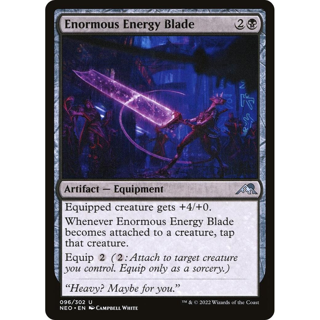 Image for Enormous Energy Blade (96) (NEO) - Magic: The Gathering