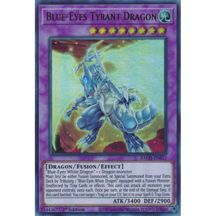 Image for Blue-Eyes Tyrant Dragon (BACH-EN037) (BACH) - YuGiOh