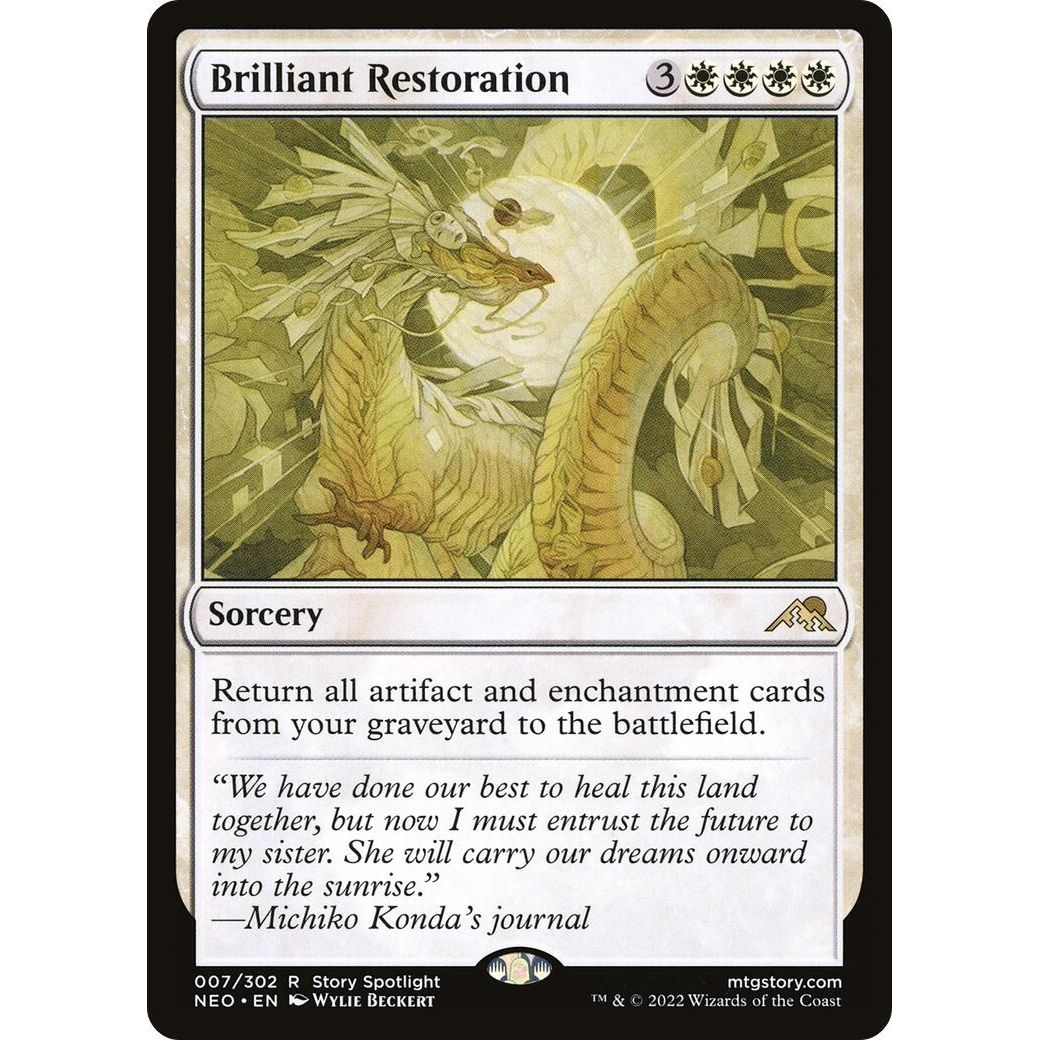 Image for Brilliant Restoration (7) (NEO) - Magic: The Gathering