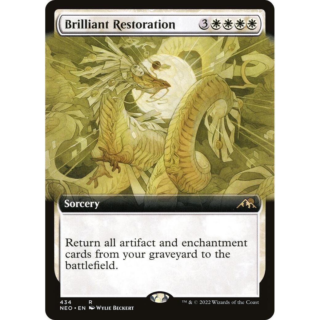 Image for Brilliant Restoration (Extended Art) (434) (NEO) - Magic: The Gathering