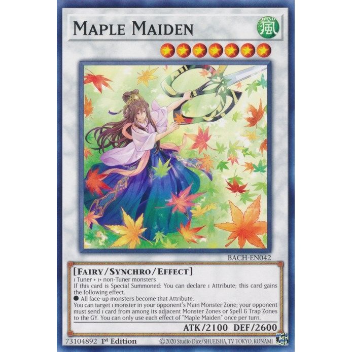 Image for Maple Maiden (BACH-EN042) (BACH) - YuGiOh