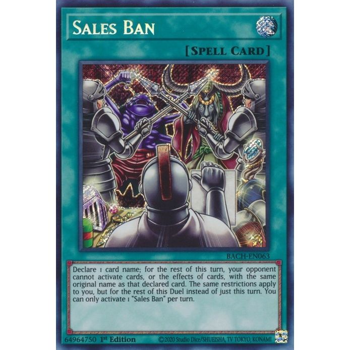 Image for Sales Ban (BACH-EN063) (BACH) - YuGiOh