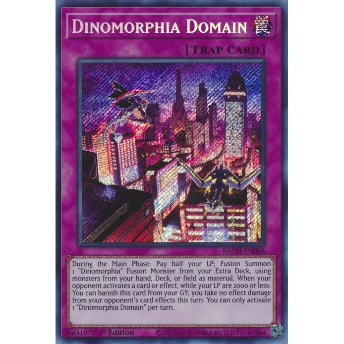 Image for Dinomorphia Domain (BACH-EN068) (BACH) - YuGiOh