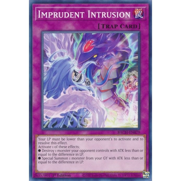 Image for Imprudent Intrusion (BACH-EN079) (BACH) - YuGiOh