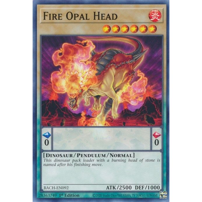 Image for Fire Opal Head (BACH-EN092) (BACH) - YuGiOh