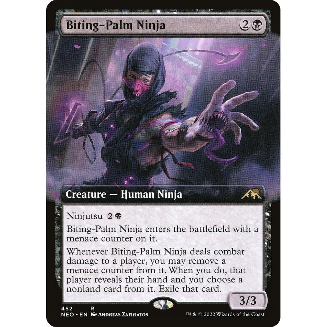 Image for Biting-Palm Ninja (Extended Art) (452) (NEO) - Magic: The Gathering