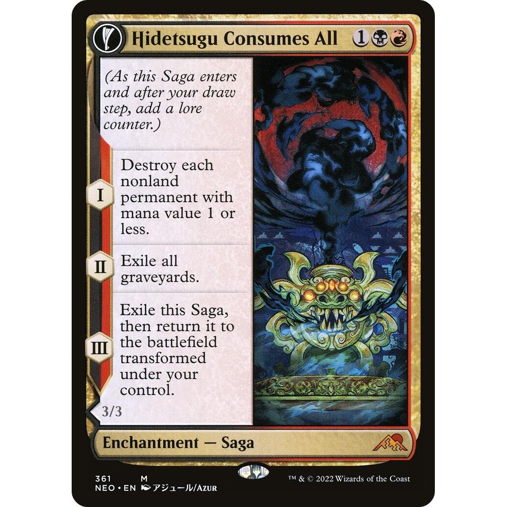 Image for Hidetsugu Consumes All (Showcase) (361) (NEO) - Magic: The Gathering