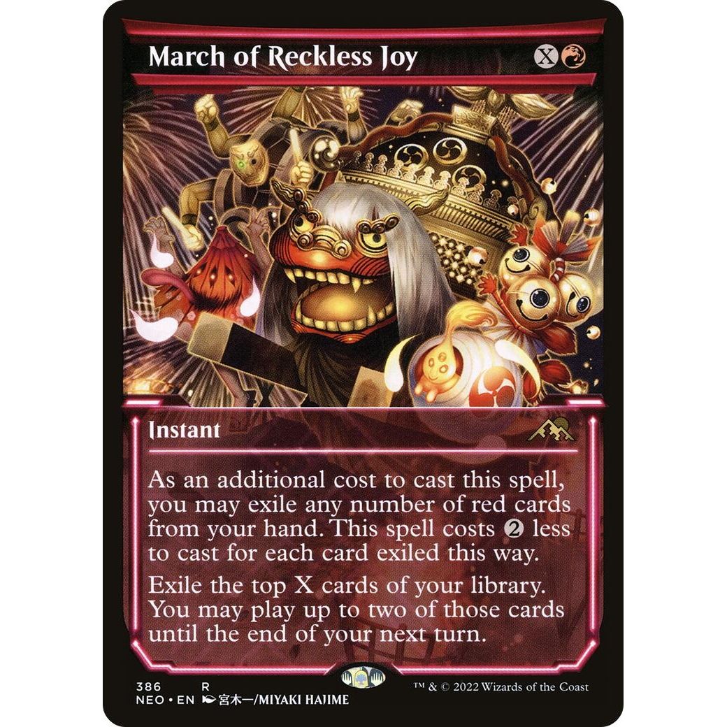 Image for March of Reckless Joy (Showcase) (386) (NEO) - Magic: The Gathering