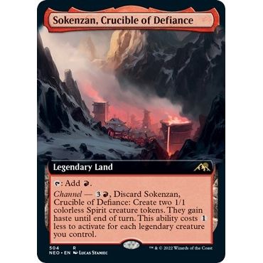 Image for Sokenzan, Crucible of Defiance (Extended Art) (504) (NEO) - Magic: The Gathering