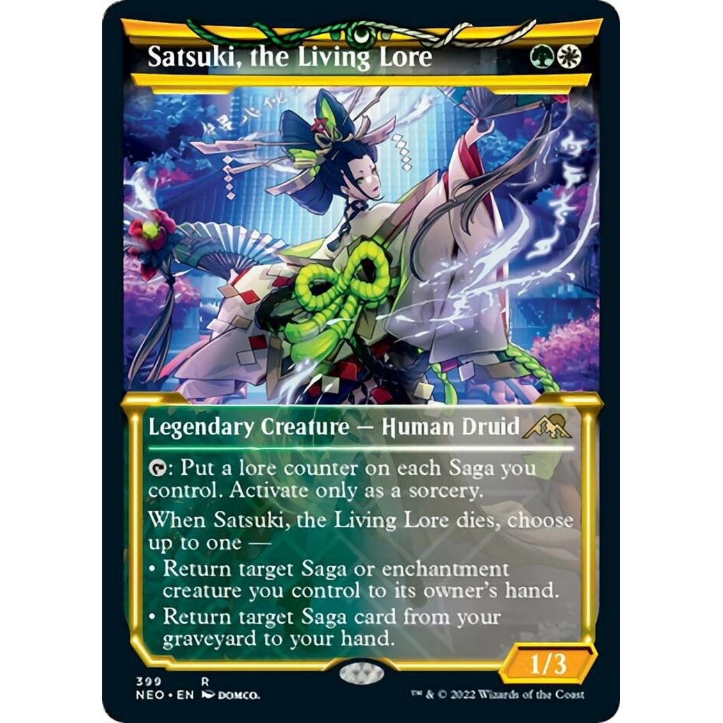 Image for Satsuki, the Living Lore (Showcase) (399) (NEO) - Magic: The Gathering
