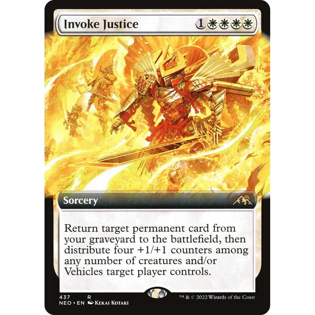 Image for Invoke Justice (Extended Art) (437) (NEO) - Magic: The Gathering