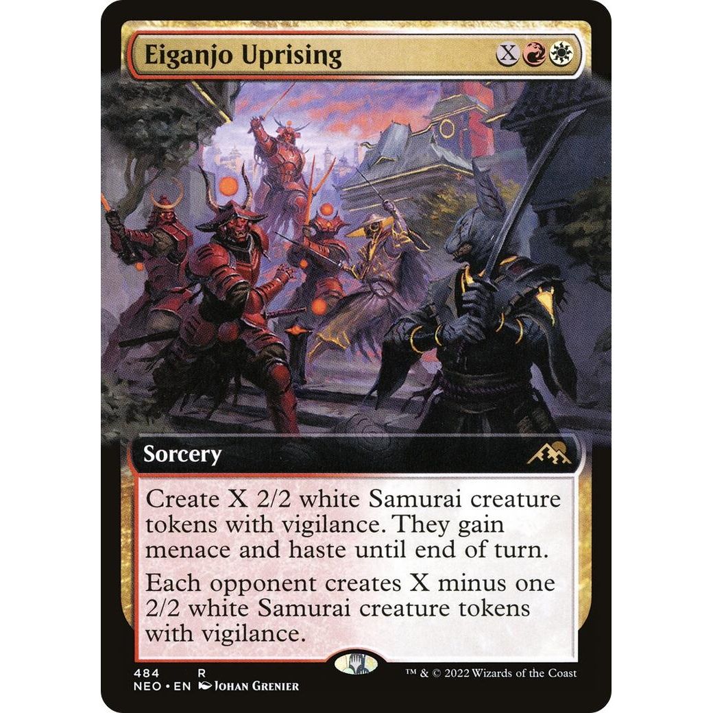 Image for Eiganjo Uprising (Extended Art) (484) (NEO) - Magic: The Gathering