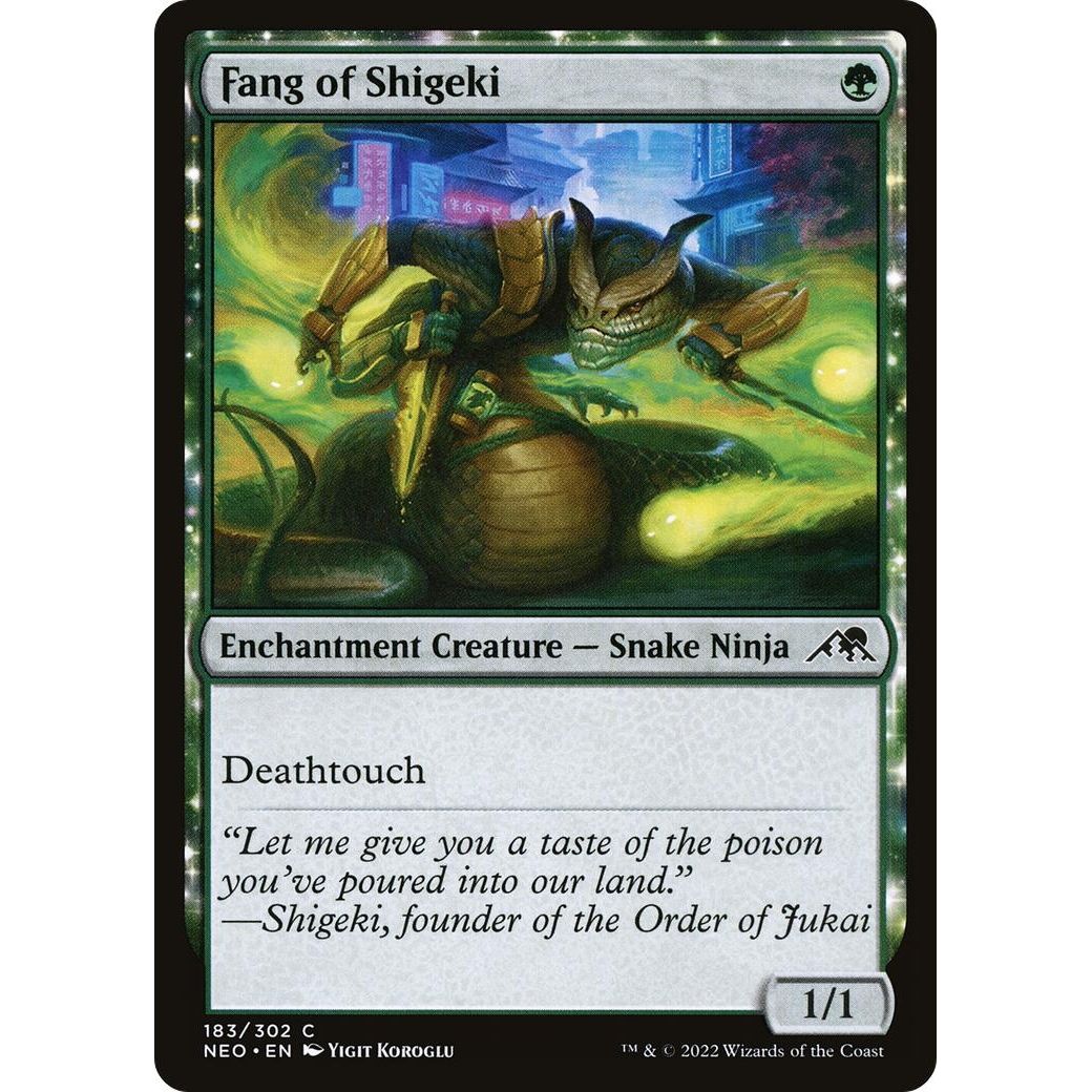 Image for Fang of Shigeki (183) (NEO) - Magic: The Gathering