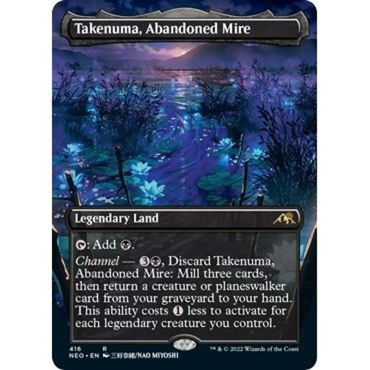 Image for Takenuma, Abandoned Mire (Borderless) (416) (NEO) - Magic: The Gathering
