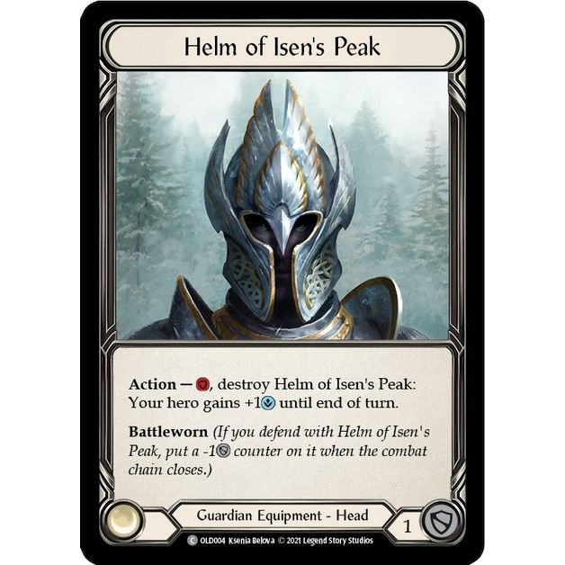 Image for Helm of Isen's Peak (OLD004) (OLD) - Flesh and Blood TCG