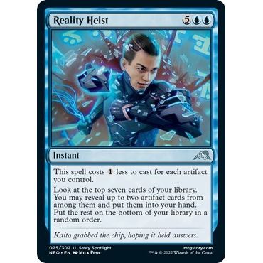 Image for Reality Heist (75) (NEO) - Magic: The Gathering