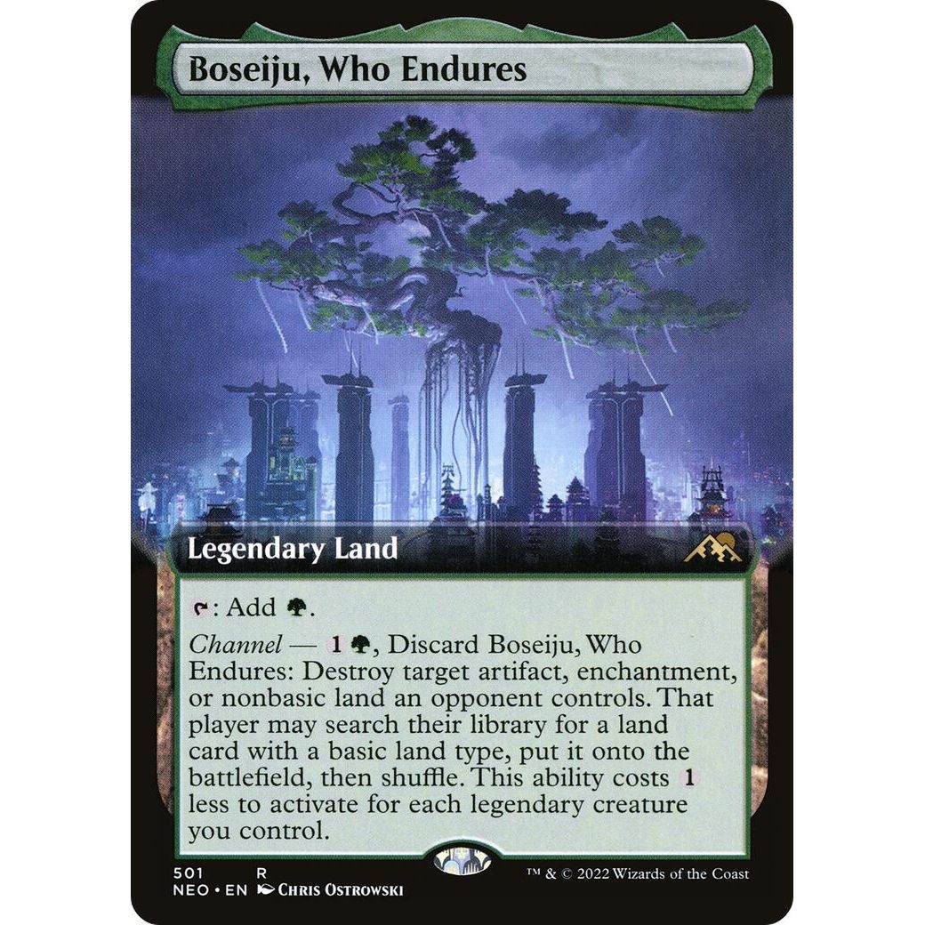 Image for Boseiju, Who Endures (Extended Art) (501) (NEO) - Magic: The Gathering