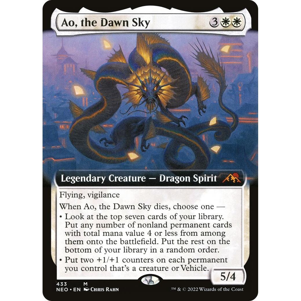 Image for Ao, the Dawn Sky (Extended Art) (433) (NEO) - Magic: The Gathering