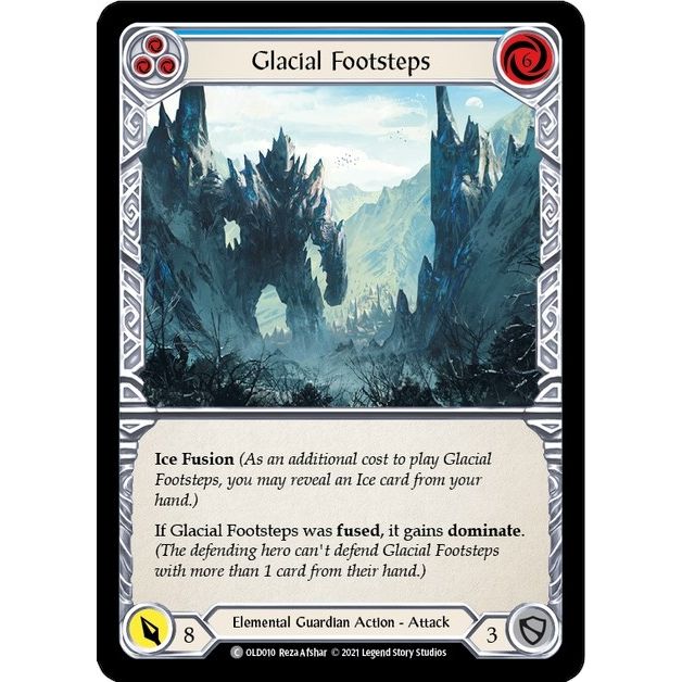 Image for Glacial Footsteps (Blue) (OLD010) (OLD) - Flesh and Blood TCG