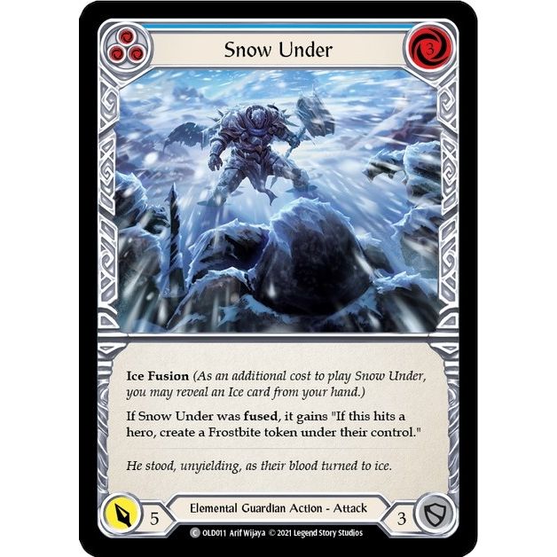 Image for Snow Under (Blue) (OLD011) (OLD) - Flesh and Blood TCG