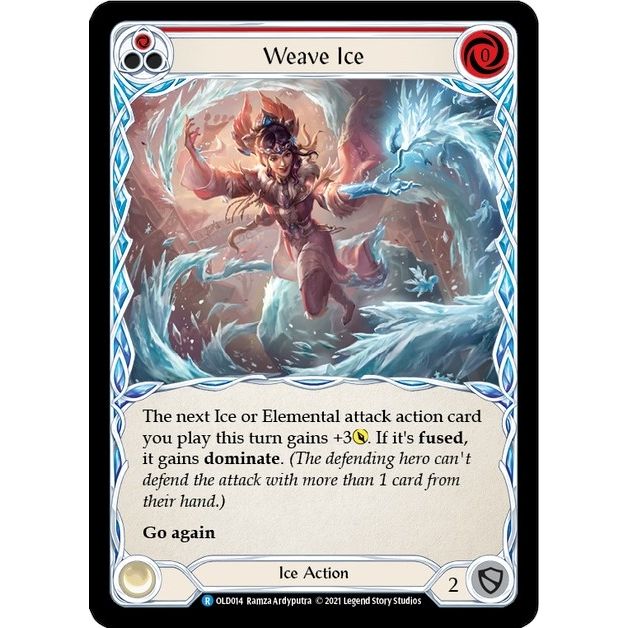 Image for Weave Ice (Red) (OLD014) (OLD) - Flesh and Blood TCG