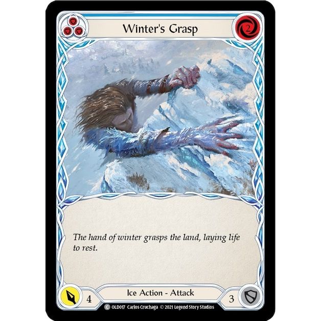Image for Winter's Grasp (Blue) (OLD017) (OLD) - Flesh and Blood TCG