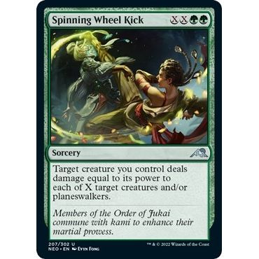 Image for Spinning Wheel Kick (207) (NEO) - Magic: The Gathering
