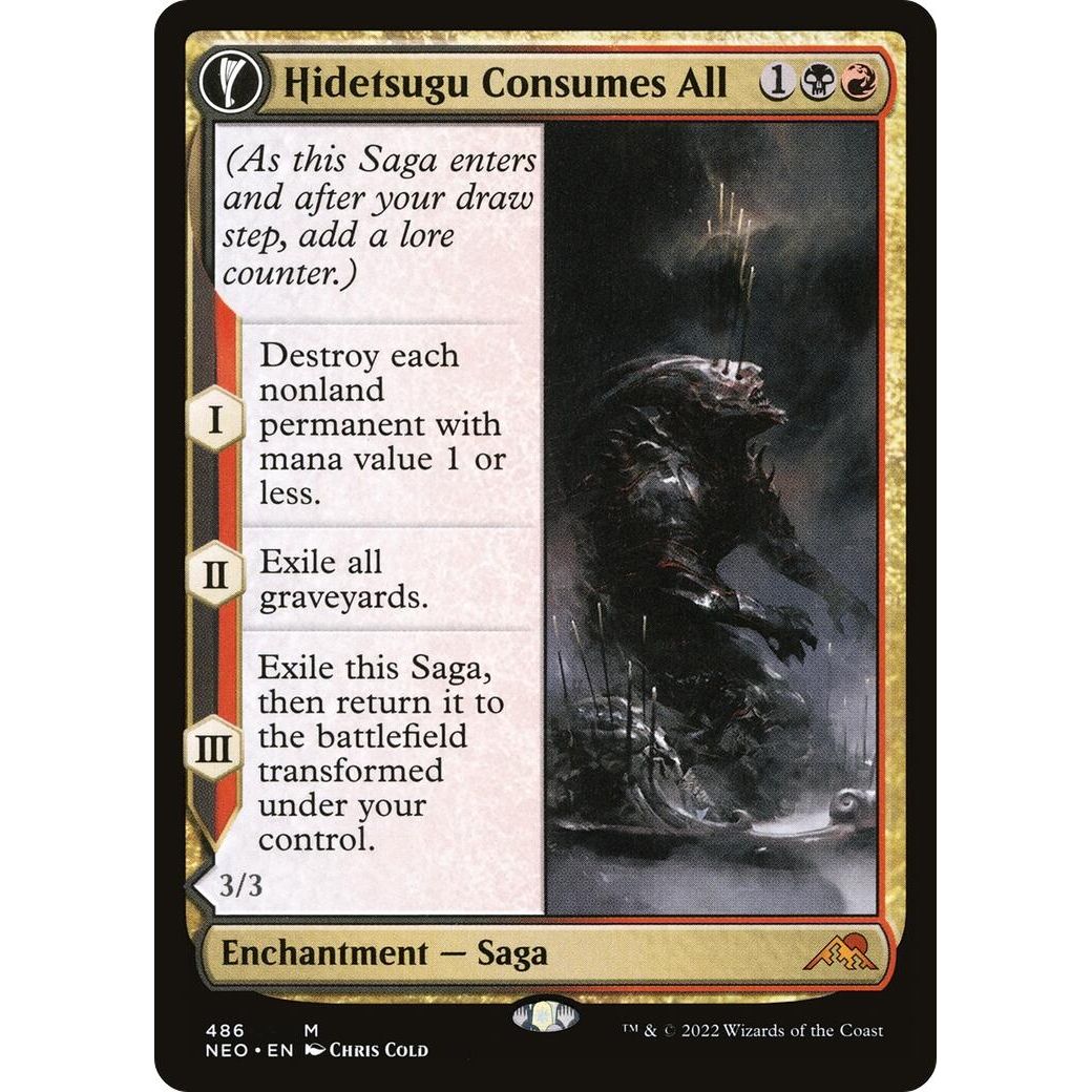 Image for Hidetsugu Consumes All (Extended Art) (486) (NEO) - Magic: The Gathering
