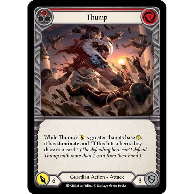 Image for Thump (Red) (OLD028) (OLD) - Flesh and Blood TCG