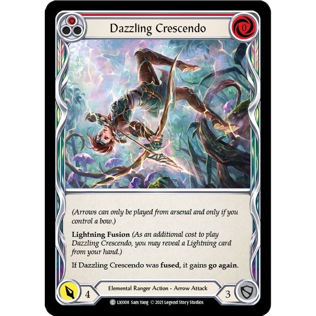 Image for Dazzling Crescendo (Red) (LXI008) (LXI) - Flesh and Blood TCG