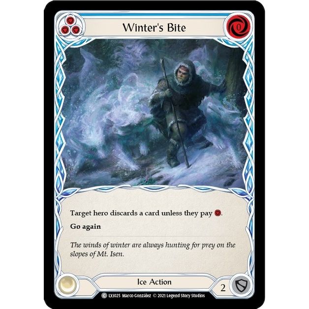Image for Winter's Bite (Blue) (LXI025) (LXI) - Flesh and Blood TCG