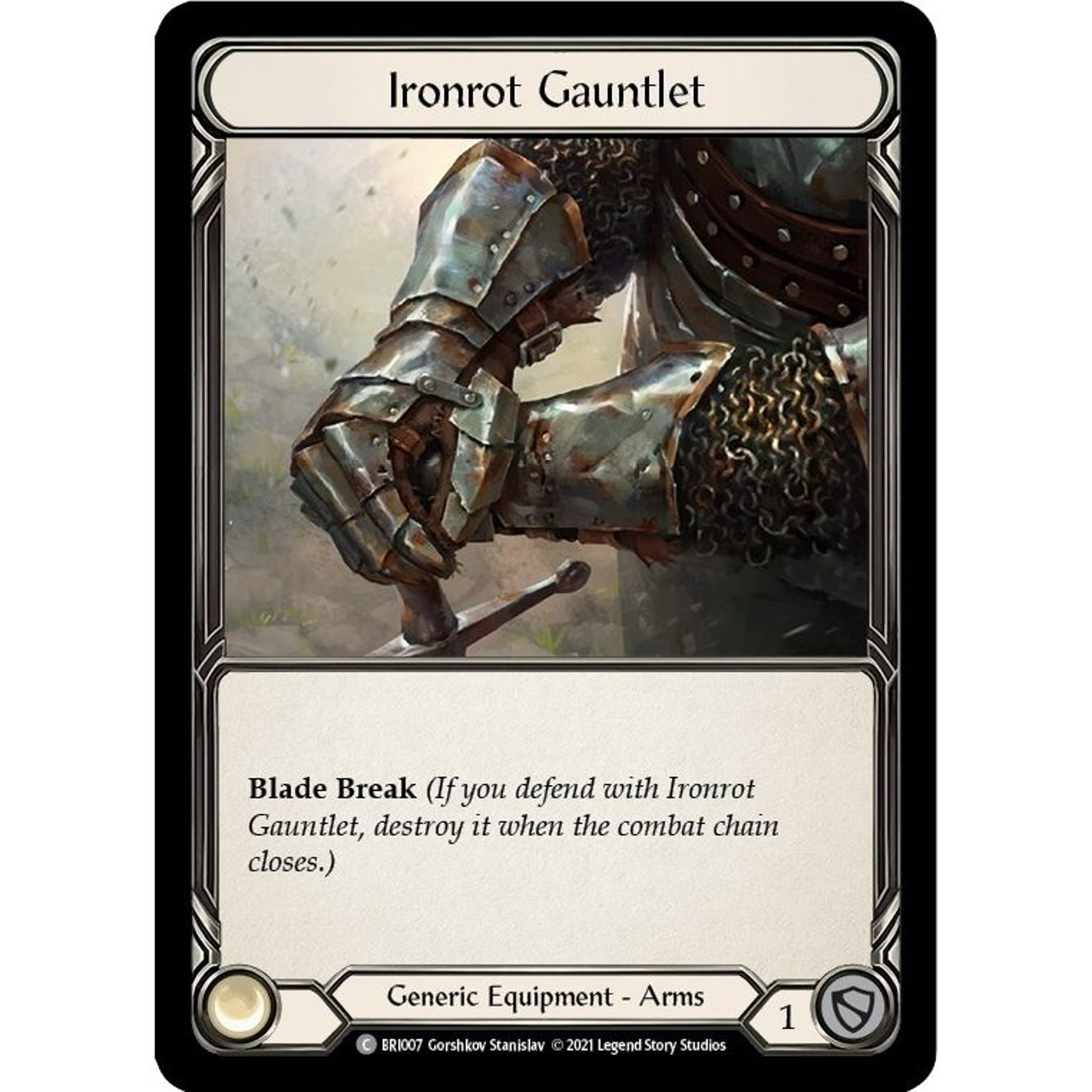Image for Ironrot Gauntlet (BRI007) (BRI) - Flesh and Blood TCG