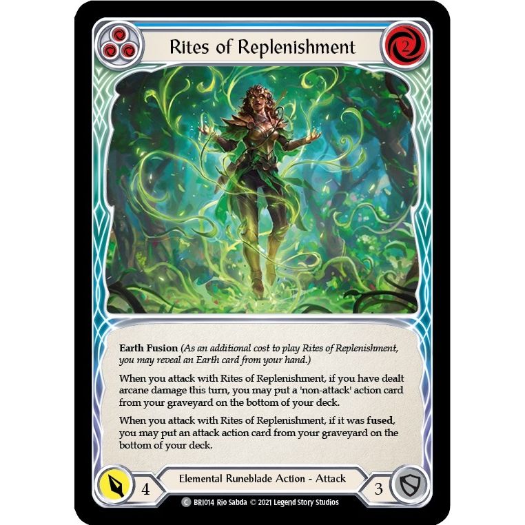 Image for Rites of Replenishment (Blue) (BRI014) (BRI) - Flesh and Blood TCG
