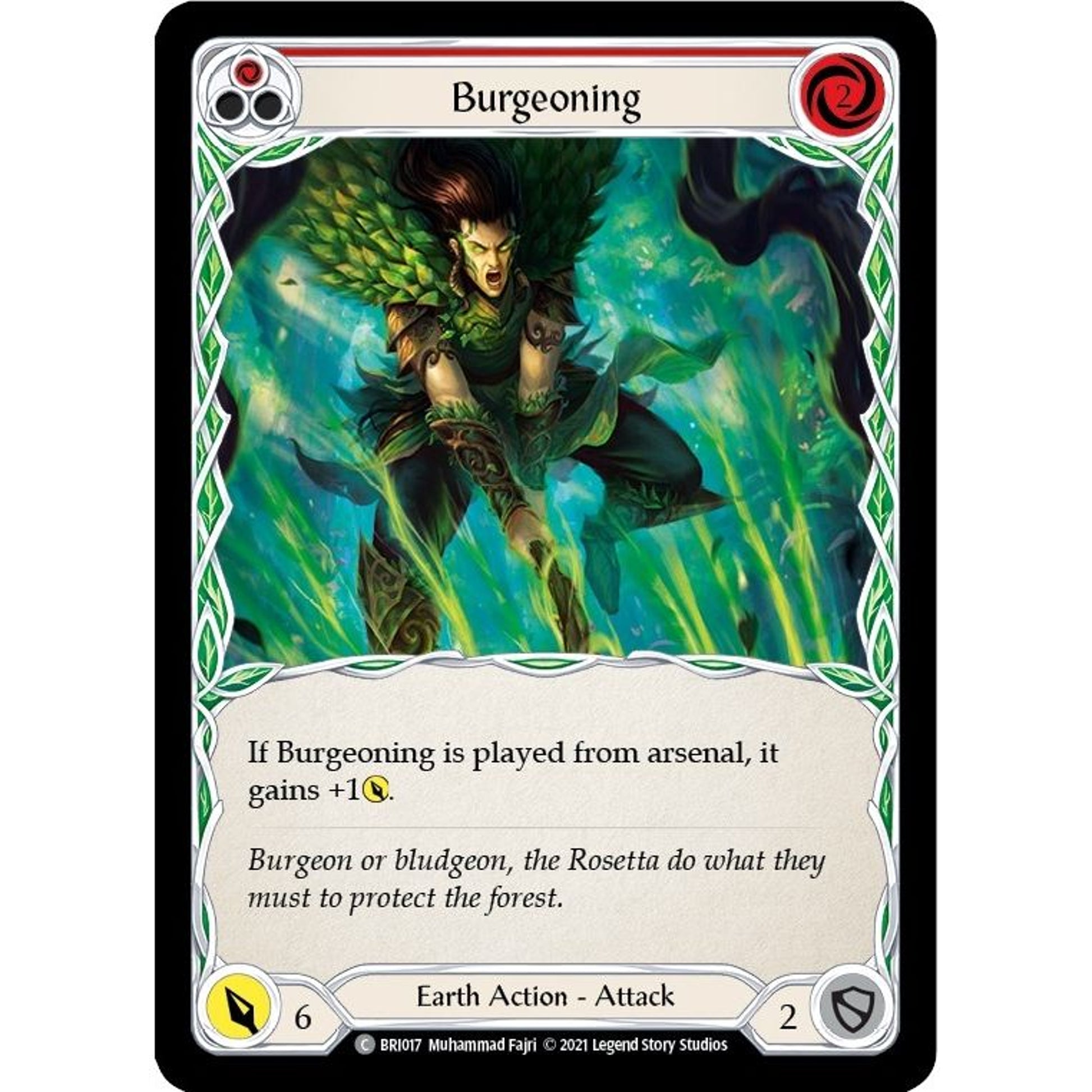 Image for Burgeoning (Red) (BRI017) (BRI) - Flesh and Blood TCG