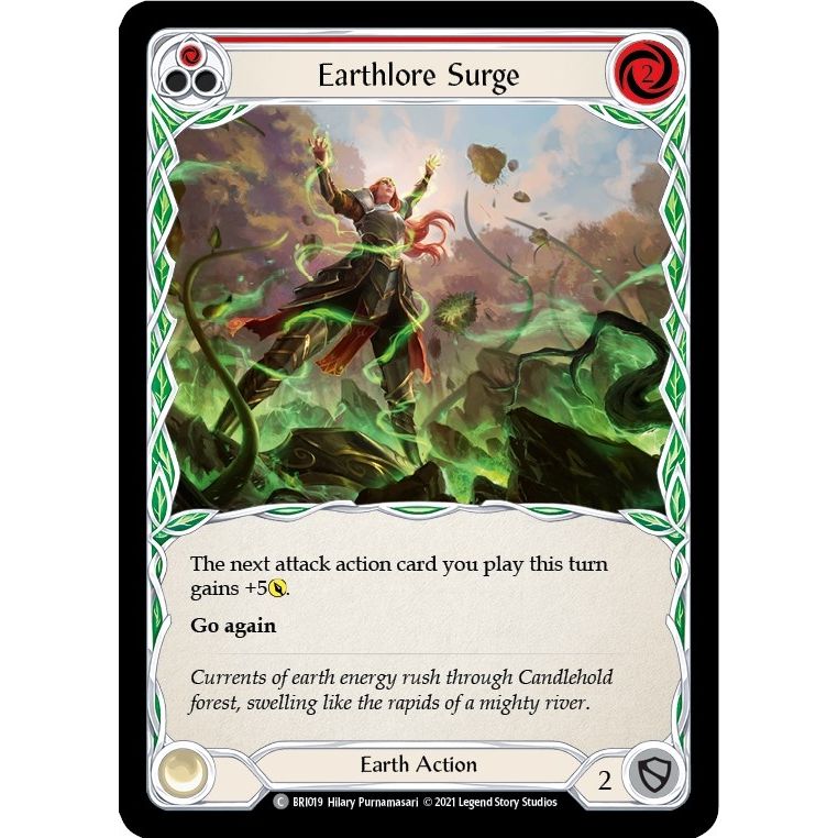Image for Earthlore Surge (Red) (BRI019) (BRI) - Flesh and Blood TCG