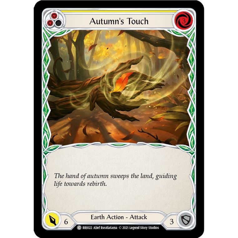 Image for Autumn's Touch (Yellow) (BRI022) (BRI) - Flesh and Blood TCG