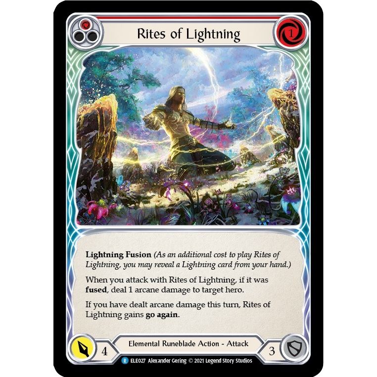 Image for Rites of Lightning (Red) (BRI027) (BRI) - Flesh and Blood TCG