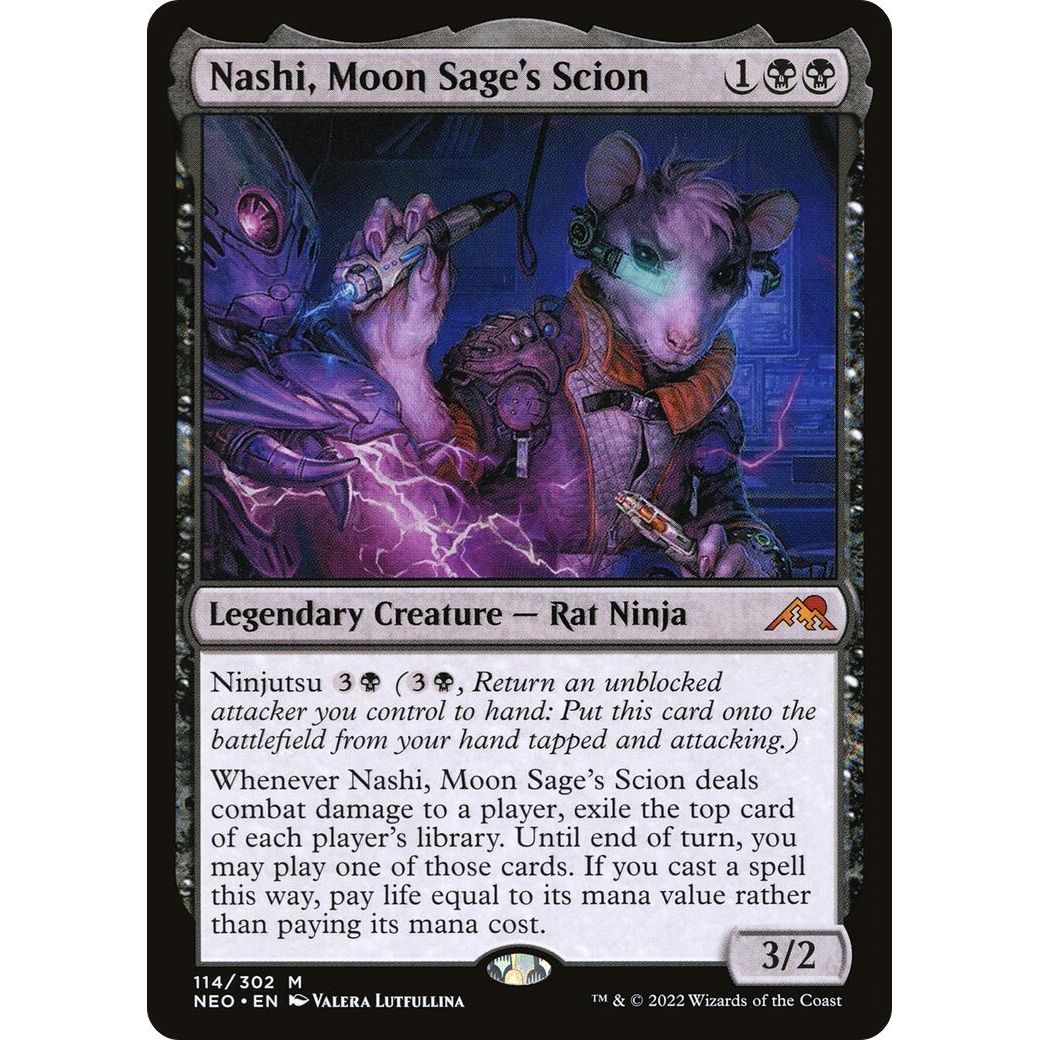 Image for Nashi, Moon Sage's Scion (114) (NEO) - Magic: The Gathering