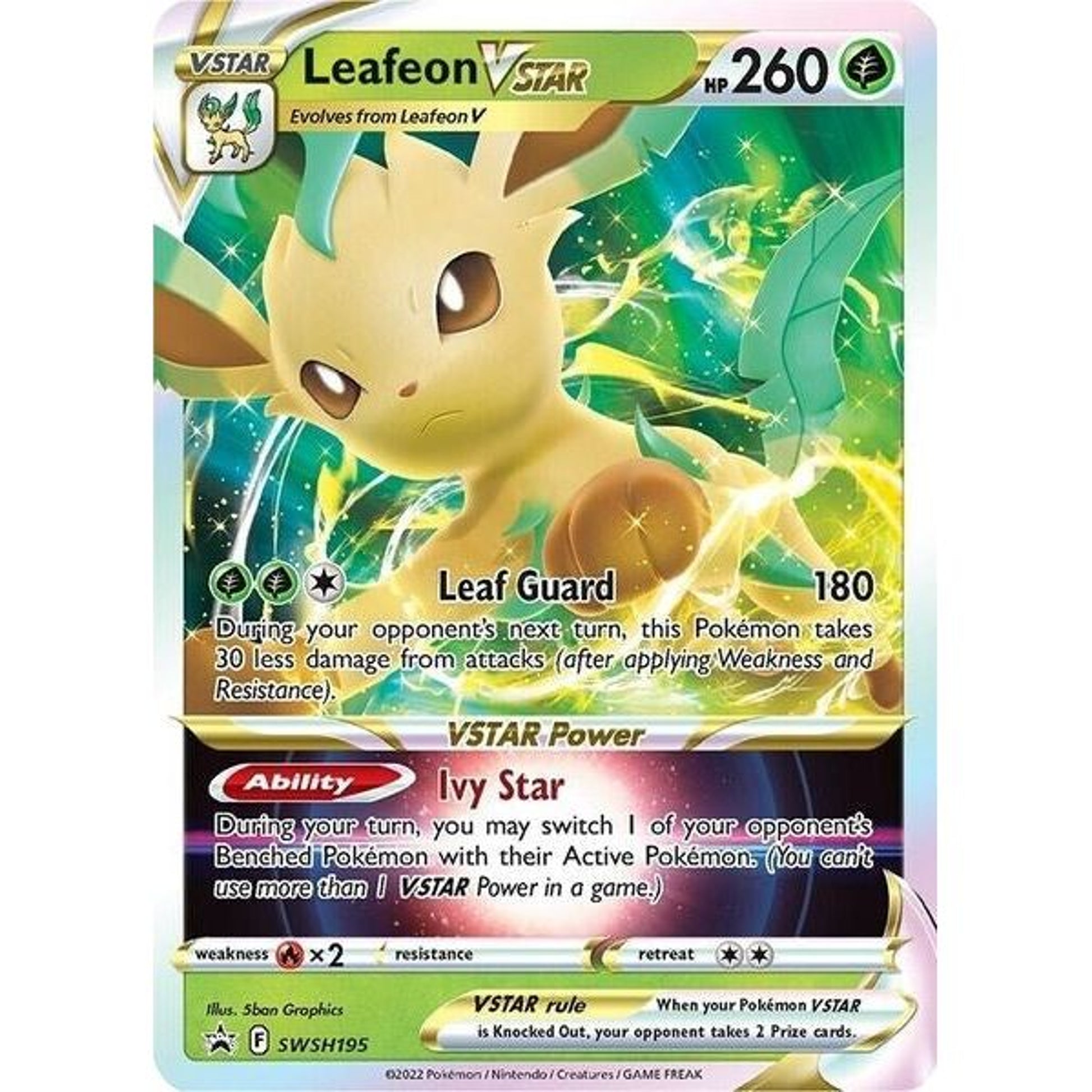 Image for Leafeon VSTAR - SWSH195 (SWSH195) (SWSD) - Pokemon